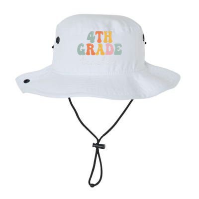 4th Grade Teacher Retro Groovy Vintage First Day Of School Legacy Cool Fit Booney Bucket Hat