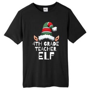 4th Grade Teacher Elf Christmas Holidays Xmas Elves 1 Tall Fusion ChromaSoft Performance T-Shirt