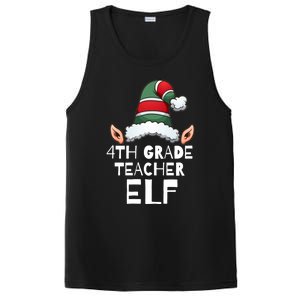 4th Grade Teacher Elf Christmas Holidays Xmas Elves 1 PosiCharge Competitor Tank