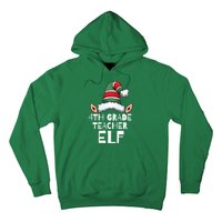 4th Grade Teacher Elf Christmas Holidays Xmas Elves 1 Hoodie