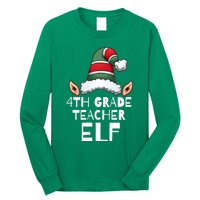 4th Grade Teacher Elf Christmas Holidays Xmas Elves 1 Long Sleeve Shirt