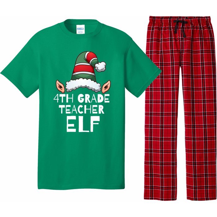 4th Grade Teacher Elf Christmas Holidays Xmas Elves 1 Pajama Set