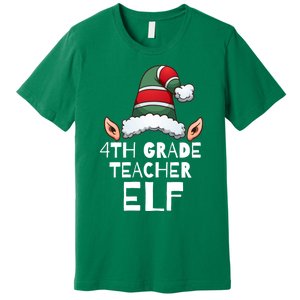 4th Grade Teacher Elf Christmas Holidays Xmas Elves 1 Premium T-Shirt