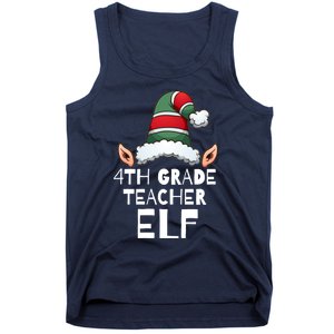 4th Grade Teacher Elf Christmas Holidays Xmas Elves 1 Tank Top