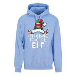 4th Grade Teacher Elf Christmas Holidays Xmas Elves 1 Unisex Surf Hoodie