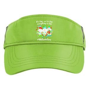 4th Grade Teacher If Fine WeRe Fine Gnome Gift Adult Drive Performance Visor