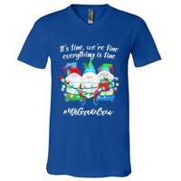 4th Grade Teacher If Fine WeRe Fine Gnome Gift V-Neck T-Shirt