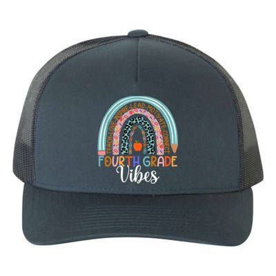 4Th Grade Vibes Rainbow Fourth Grade Teacher Team 4Th Grade Gift Yupoong Adult 5-Panel Trucker Hat