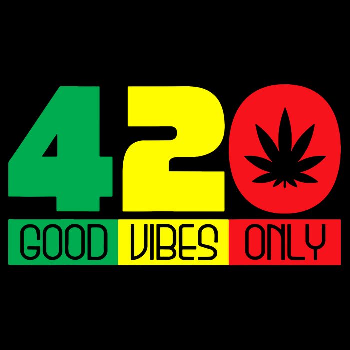 420 Good Vibes Only Rasta Reggae Marijuana Weed Cannabis Cooling Performance Crew T-Shirt
