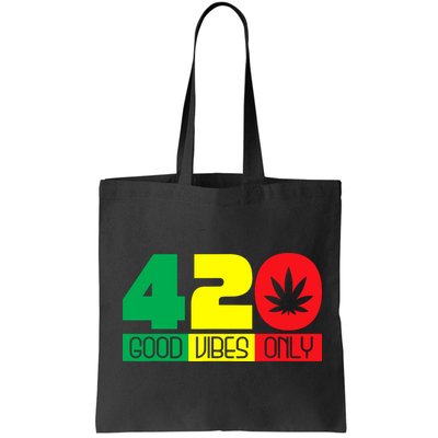 420 Good Vibes Only Rasta Reggae Marijuana Weed Cannabis Bag