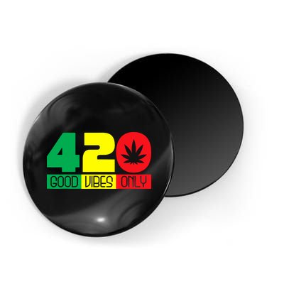 420 Good Vibes Only Rasta Reggae Marijuana Weed Cannabis Magnet