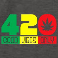420 Good Vibes Only Rasta Reggae Marijuana Weed Cannabis Vector Backpack