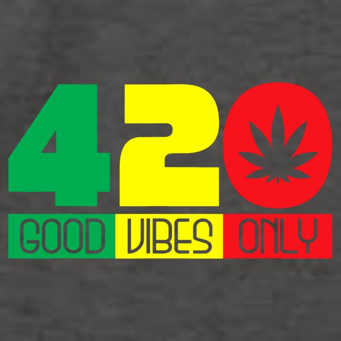 420 Good Vibes Only Rasta Reggae Marijuana Weed Cannabis Vector Backpack
