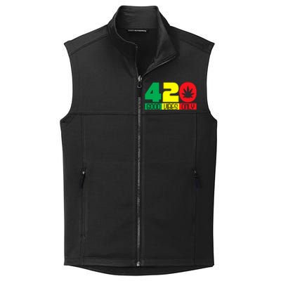 420 Good Vibes Only Rasta Reggae Marijuana Weed Cannabis Collective Smooth Fleece Vest