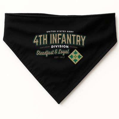 4th Infantry Division Fort Carson CO USA-Made Doggie Bandana