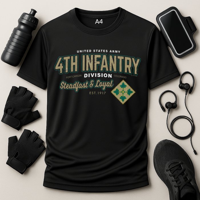 4th Infantry Division Fort Carson CO Performance Shirt