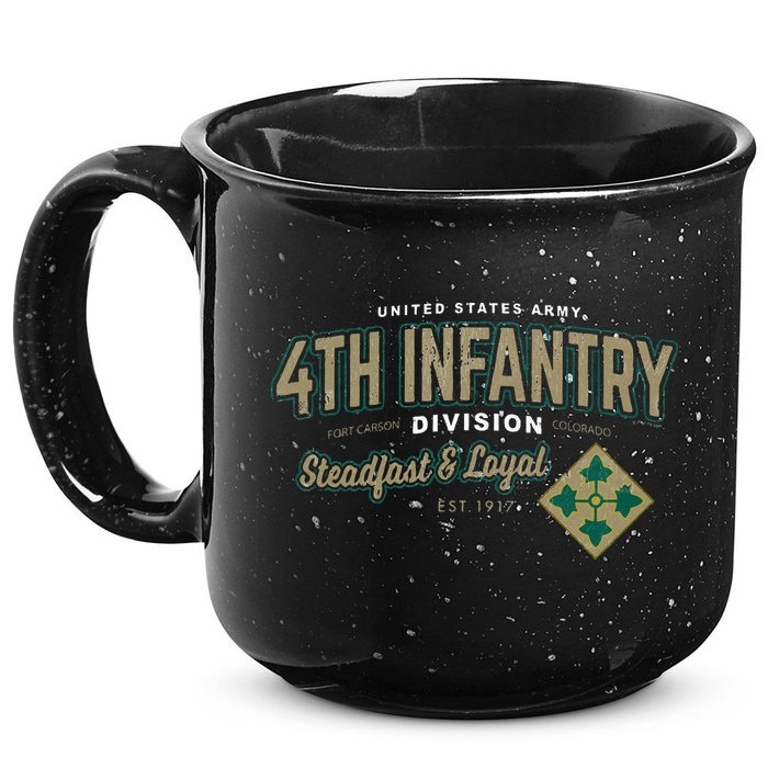 4th Infantry Division Fort Carson CO 15oz Campfire Ceramic Mug