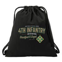 4th Infantry Division Fort Carson CO Drawstring Bag