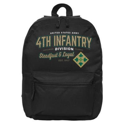 4th Infantry Division Fort Carson CO 16 in Basic Backpack