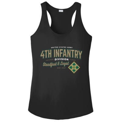 4th Infantry Division Fort Carson CO Ladies PosiCharge Competitor Racerback Tank