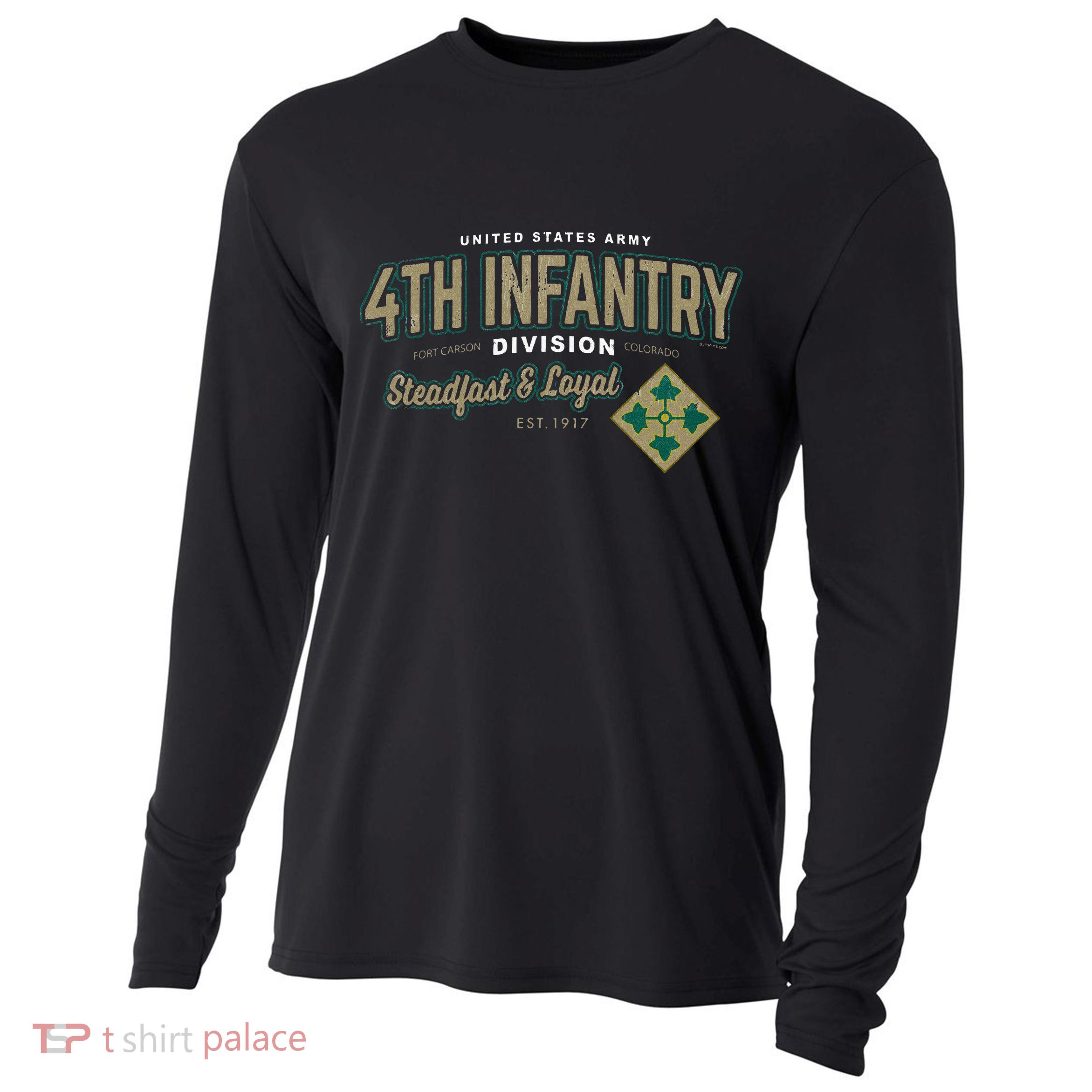 4th Infantry Division Fort Carson CO Cooling Performance Long Sleeve Crew