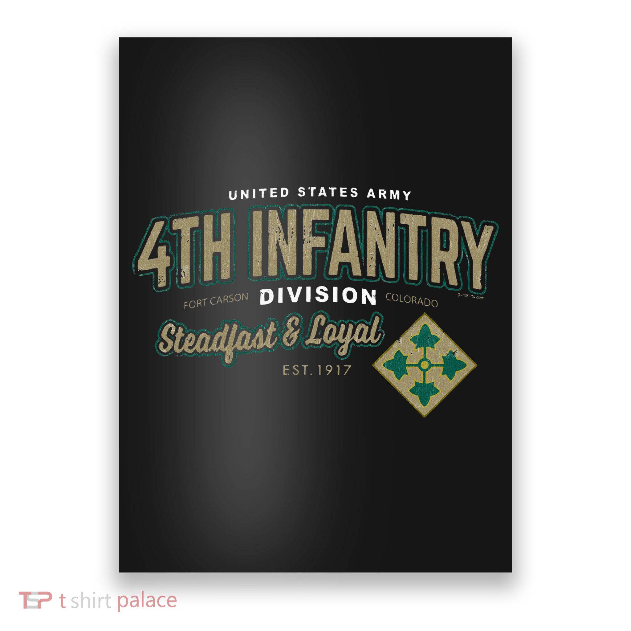 4th Infantry Division Fort Carson CO Poster