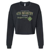 4th Infantry Division Fort Carson CO Cropped Pullover Crew