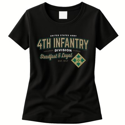 4th Infantry Division Fort Carson CO Womens T-Shirt
