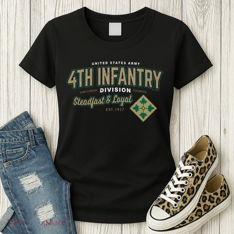 4th Infantry Division Fort Carson CO Womens T-Shirt