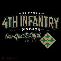 4th Infantry Division Fort Carson CO Womens T-Shirt
