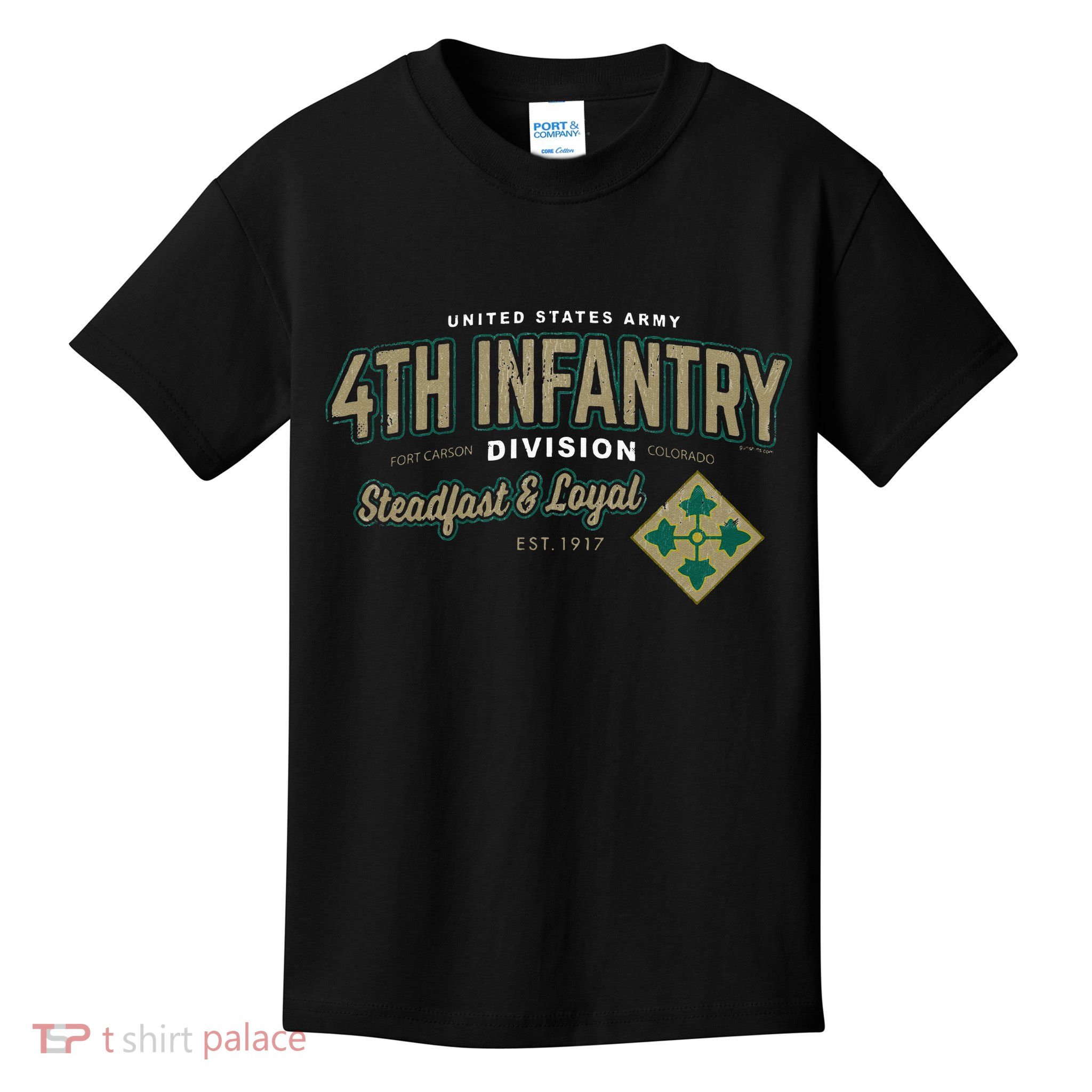 4th Infantry Division Fort Carson CO Kids T-Shirt