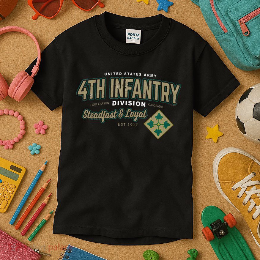 4th Infantry Division Fort Carson CO Kids T-Shirt