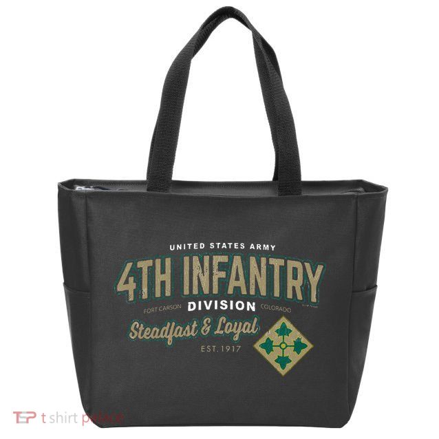 4th Infantry Division Fort Carson CO Zip Tote Bag