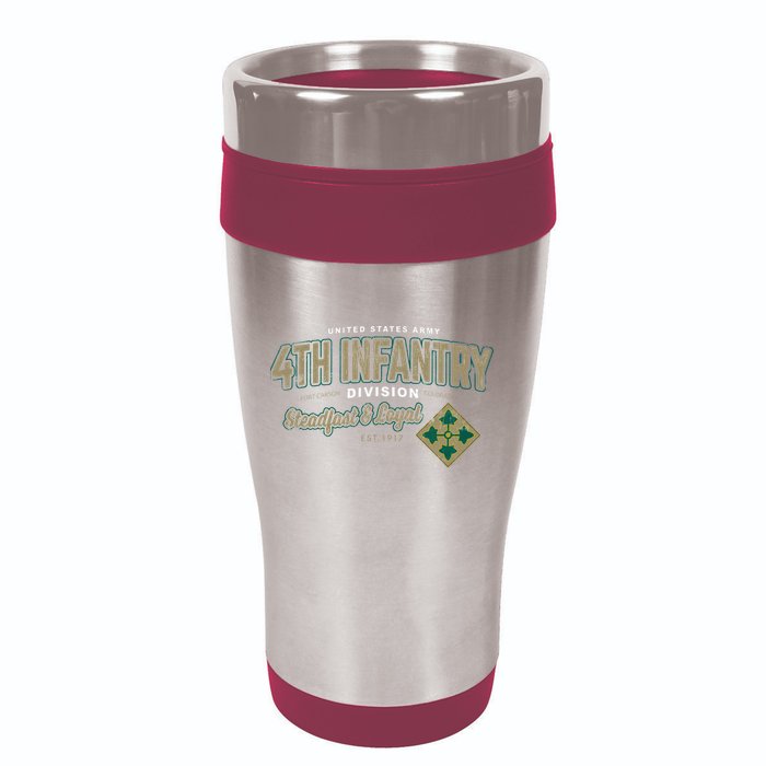 4th Infantry Division Fort Carson CO 16oz Travel Tumbler