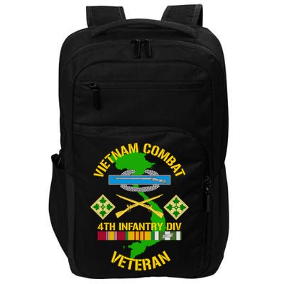 4th Infantry Division Gift Vietnam Combat Veteran Cool Gift Impact Tech Backpack