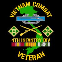 4th Infantry Division Gift Vietnam Combat Veteran Cool Gift Sustainable Bucket Hat