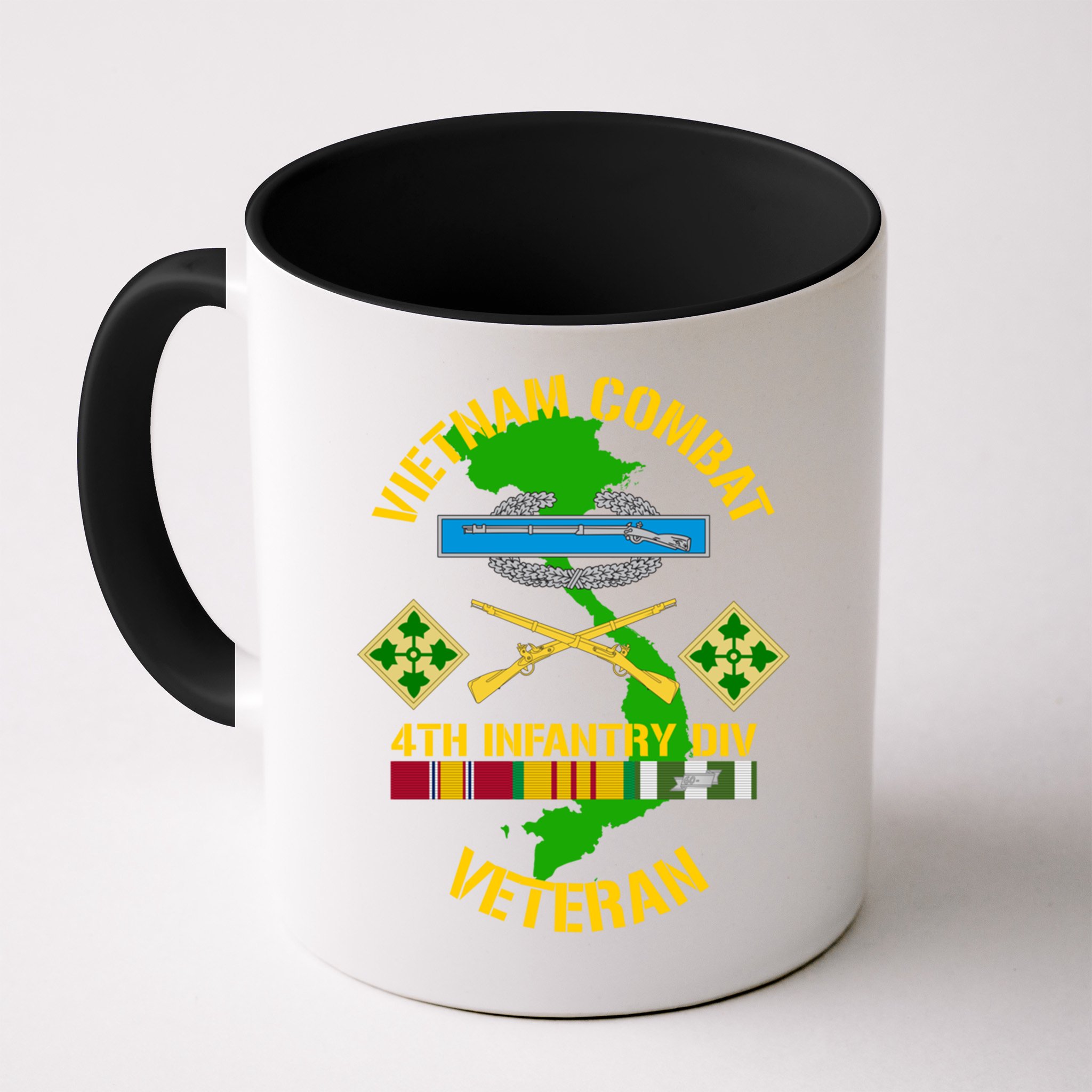 4th Infantry Division Gift Vietnam Combat Veteran Cool Gift Mug