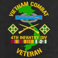 4th Infantry Division Gift Vietnam Combat Veteran Cool Gift 11oz C Handle Ceramic Mug
