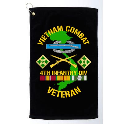4th Infantry Division Gift Vietnam Combat Veteran Cool Gift Golf Towel