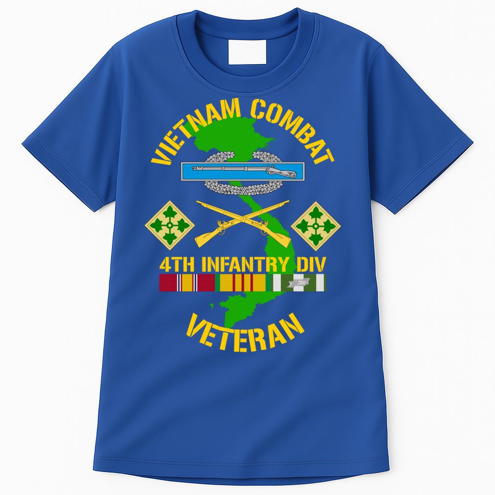 4th Infantry Division Gift Vietnam Combat Veteran Cool Gift Tall T-Shirt