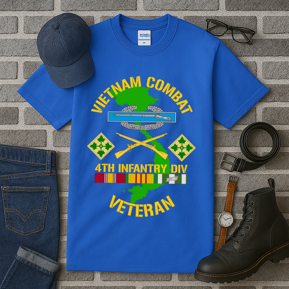 4th Infantry Division Gift Vietnam Combat Veteran Cool Gift Tall T-Shirt