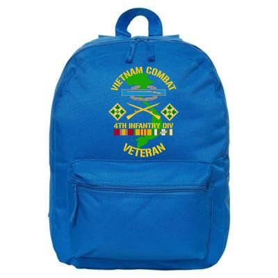 4th Infantry Division Gift Vietnam Combat Veteran Cool Gift 16 in Basic Backpack