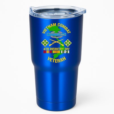 4th Infantry Division Gift Vietnam Combat Veteran Cool Gift Tumbler