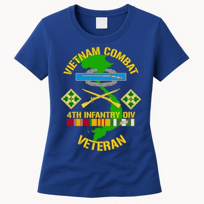 4th Infantry Division Gift Vietnam Combat Veteran Cool Gift Womens T-Shirt