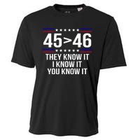 45 Is Greater Than 46 They Know It I Know It You Know It Cooling Performance Crew T-Shirt