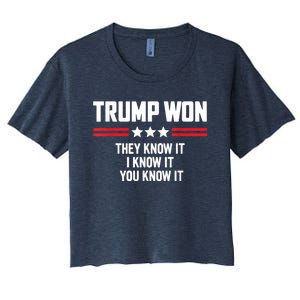 45 Is Greater Than 46 They Know It I Know It You Know It Women's Crop Top Tee