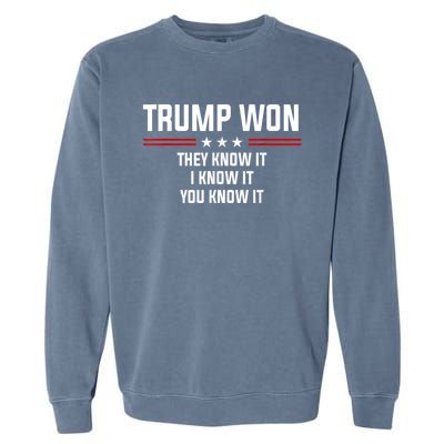 45 Is Greater Than 46 They Know It I Know It You Know It Garment-Dyed Sweatshirt