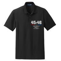 45 Is Greater Than 46 I Know It You Know It Funny Trump 2024 Dry Zone Grid Polo