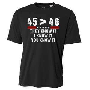 45 Is Greater Than 46 They Know It I Know It You Know It Cooling Performance Crew T-Shirt