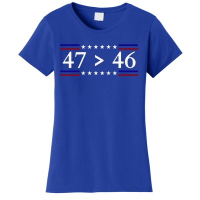 47 Is Greater Than 46 Trump Is My President 2024 Women's T-Shirt